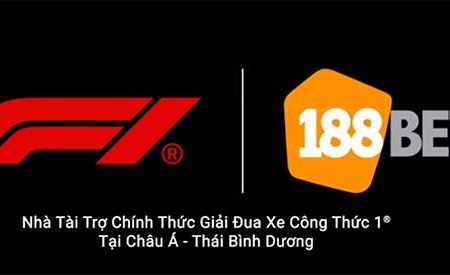 Đường đua F1 trở thành đối tác với 188BET tại Châu Á